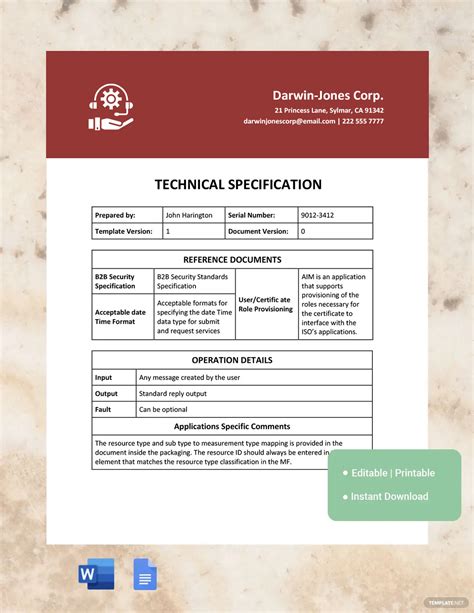 TECHNICAL SPECIFICATION .
